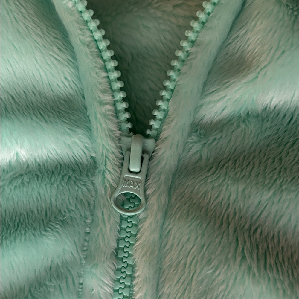 Mint Green Fleece Jacket - Picture 4 of 6